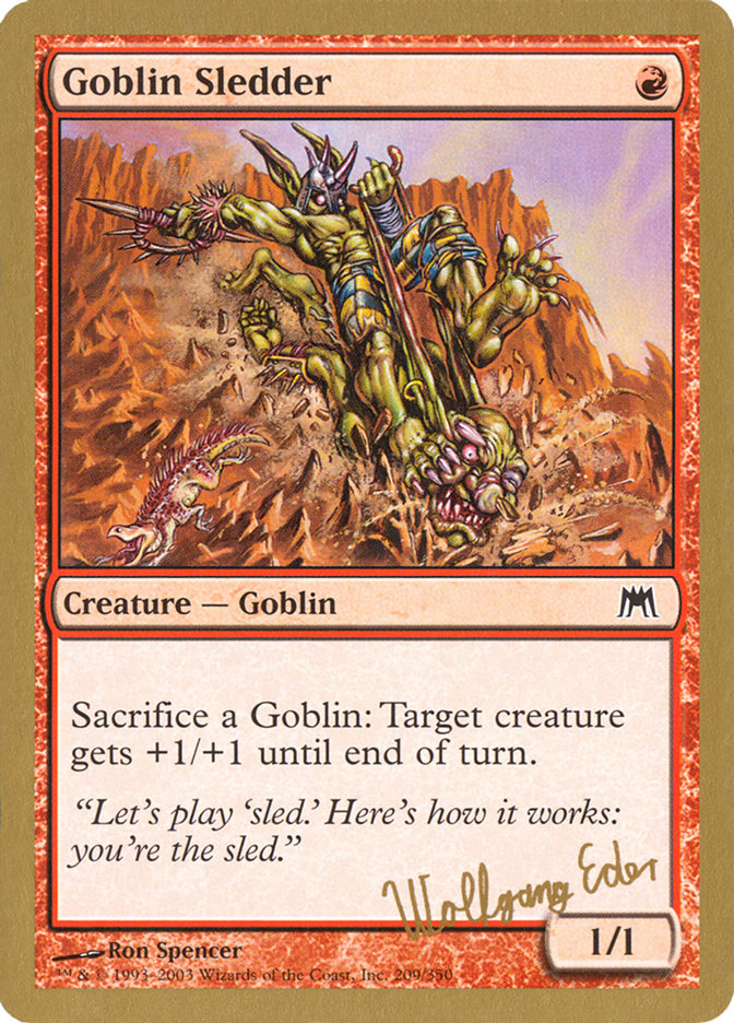 Goblin Sledder (Wolfgang Eder) [World Championship Decks 2003] | Jomio and Rueliete's Cards and Comics