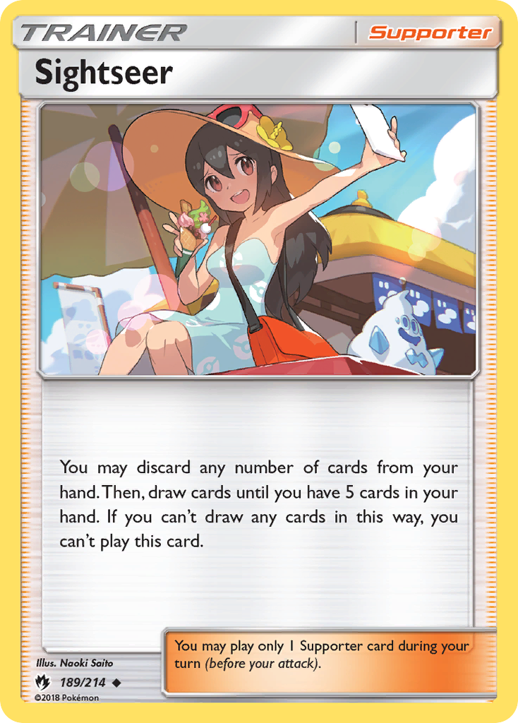 Sightseer (189/214) [Sun & Moon: Lost Thunder] | Jomio and Rueliete's Cards and Comics