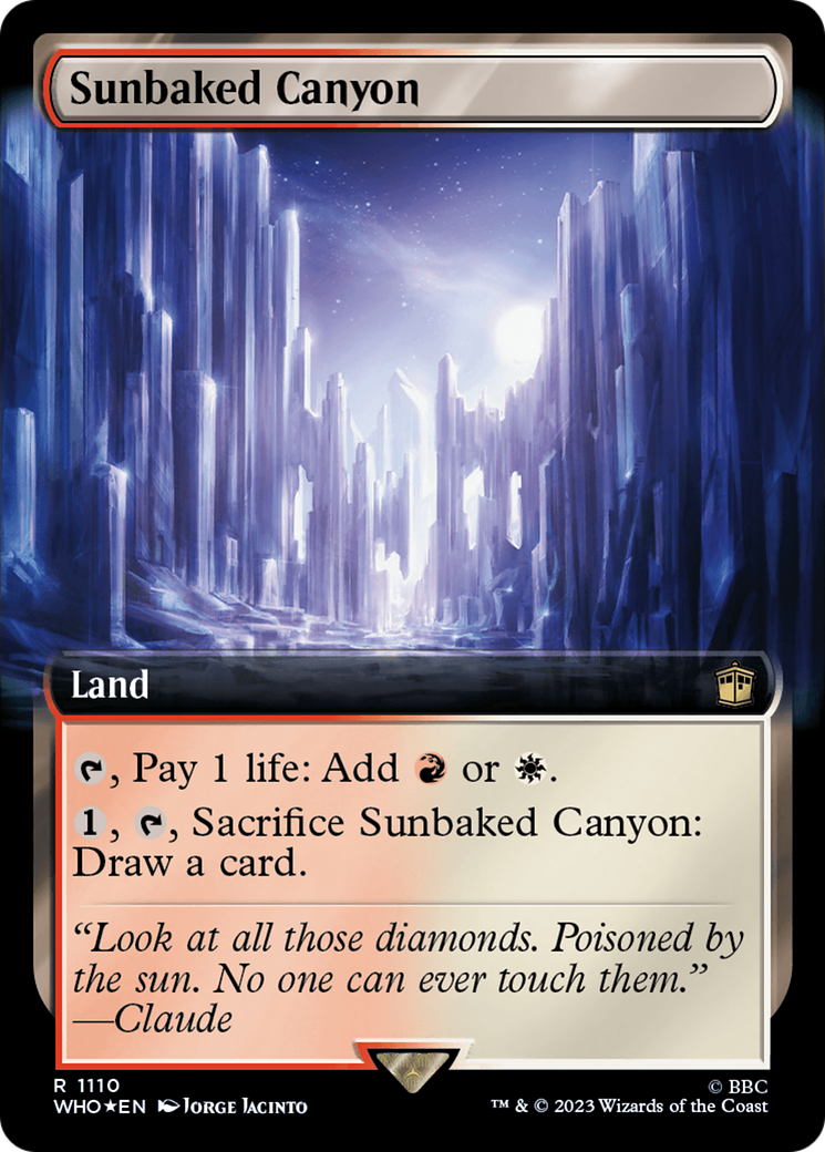 Sunbaked Canyon (Extended Art) (Surge Foil) [Doctor Who] | Jomio and Rueliete's Cards and Comics