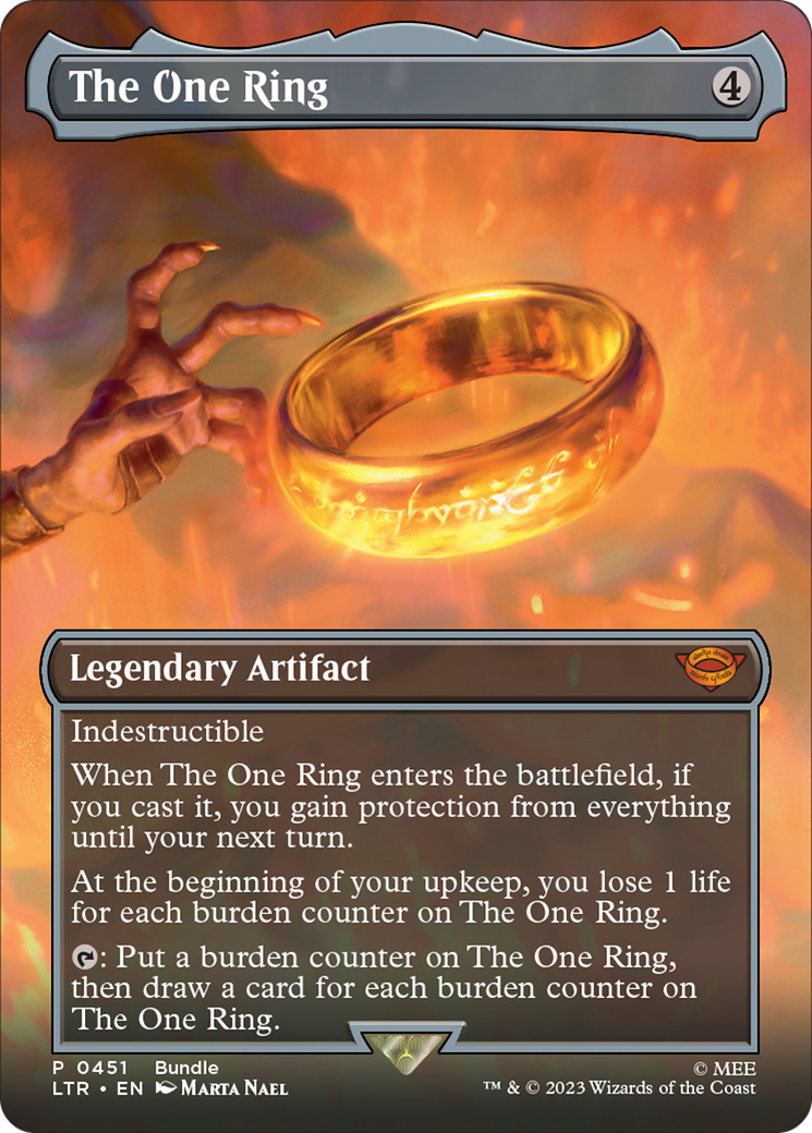 The One Ring (Borderless Alternate Art) [The Lord of the Rings: Tales of Middle-Earth] | Jomio and Rueliete's Cards and Comics