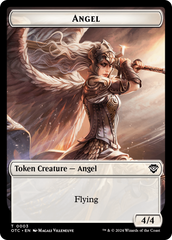 Elemental (0021) // Angel Double-Sided Token [Outlaws of Thunder Junction Commander Tokens] | Jomio and Rueliete's Cards and Comics