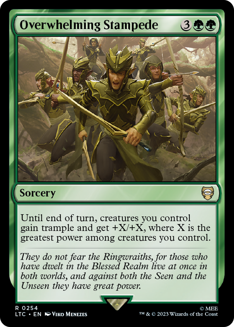 Overwhelming Stampede [The Lord of the Rings: Tales of Middle-Earth Commander] | Jomio and Rueliete's Cards and Comics