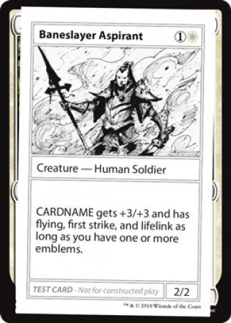 Baneslayer Aspirant (2021 Edition) [Mystery Booster Playtest Cards] | Jomio and Rueliete's Cards and Comics