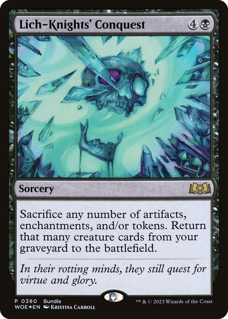 Lich-Knights' Conquest (Bundle) [Wilds of Eldraine Promos] | Jomio and Rueliete's Cards and Comics