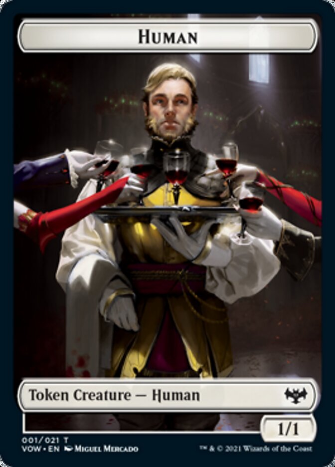 Human (001) // Zombie (005) Double-Sided Token [Innistrad: Crimson Vow Tokens] | Jomio and Rueliete's Cards and Comics