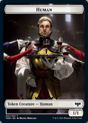 Human (001) // Human Soldier Double-Sided Token [Innistrad: Crimson Vow Tokens] | Jomio and Rueliete's Cards and Comics