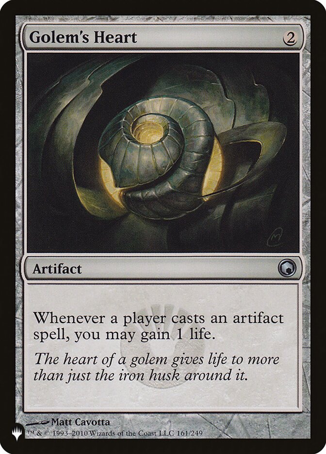 Golem's Heart [The List] | Jomio and Rueliete's Cards and Comics