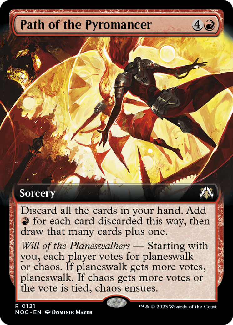Path of the Pyromancer (Extended Art) [March of the Machine Commander] | Jomio and Rueliete's Cards and Comics