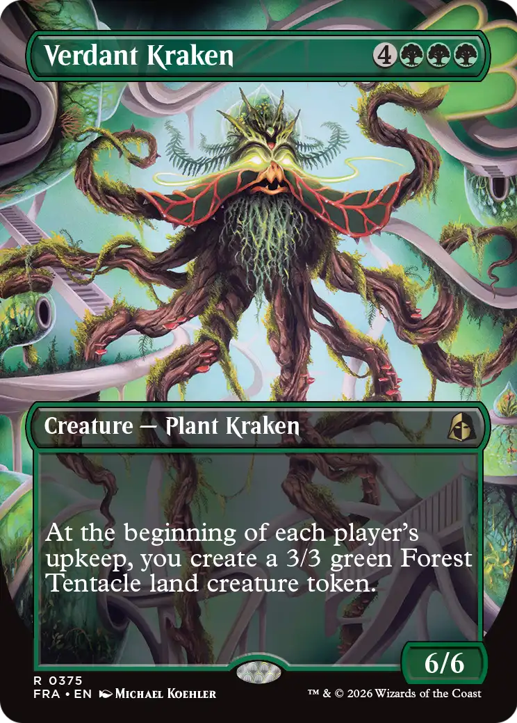 Verdant Kraken (Borderless) [Reality Fracture] | Jomio and Rueliete's Cards and Comics