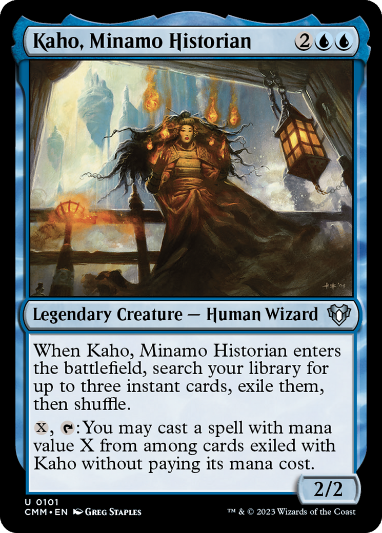 Kaho, Minamo Historian [Commander Masters] | Jomio and Rueliete's Cards and Comics