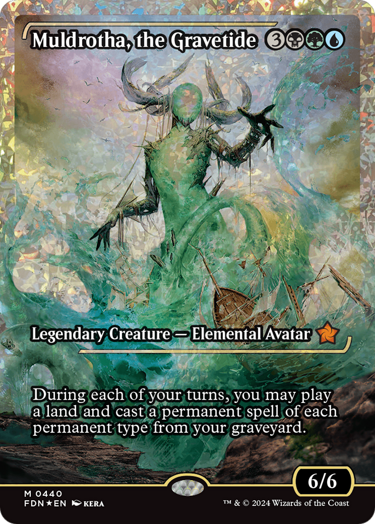 Muldrotha, the Gravetide (Showcase) (Fracture Foil) [Foundations] | Jomio and Rueliete's Cards and Comics