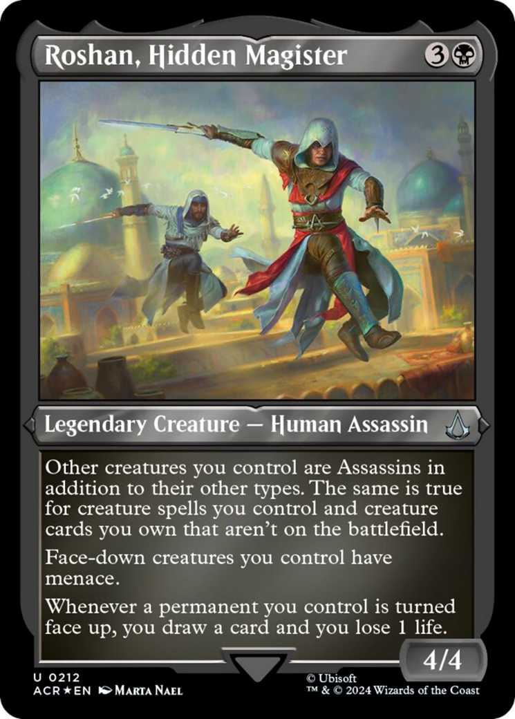 Roshan, Hidden Magister (Foil Etched) [Assassin's Creed] | Jomio and Rueliete's Cards and Comics
