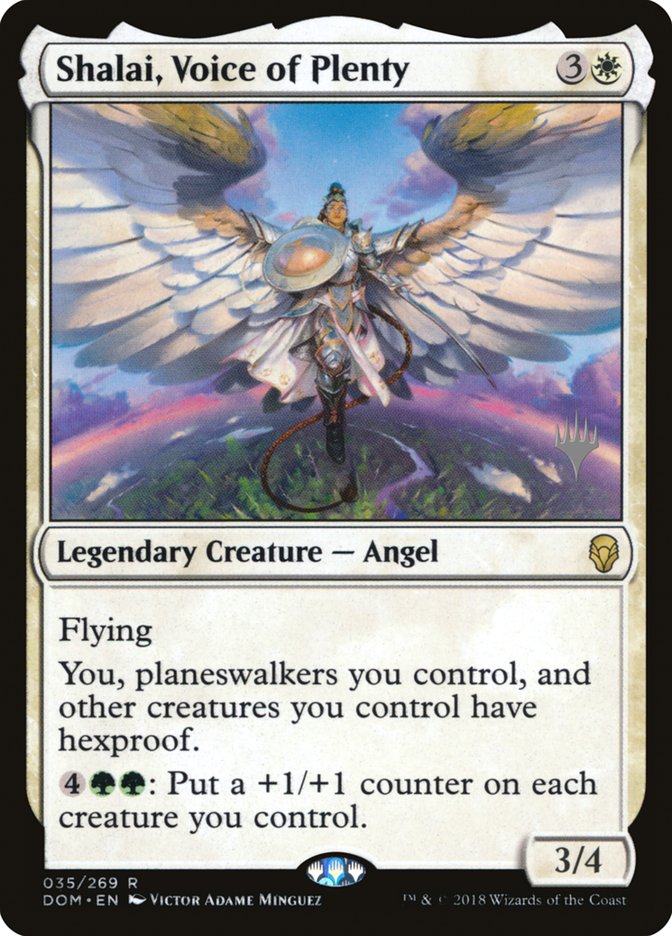 Shalai, Voice of Plenty (Promo Pack) [Dominaria Promos] | Jomio and Rueliete's Cards and Comics