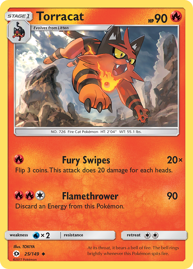 Torracat (25/149) [Sun & Moon: Base Set] | Jomio and Rueliete's Cards and Comics