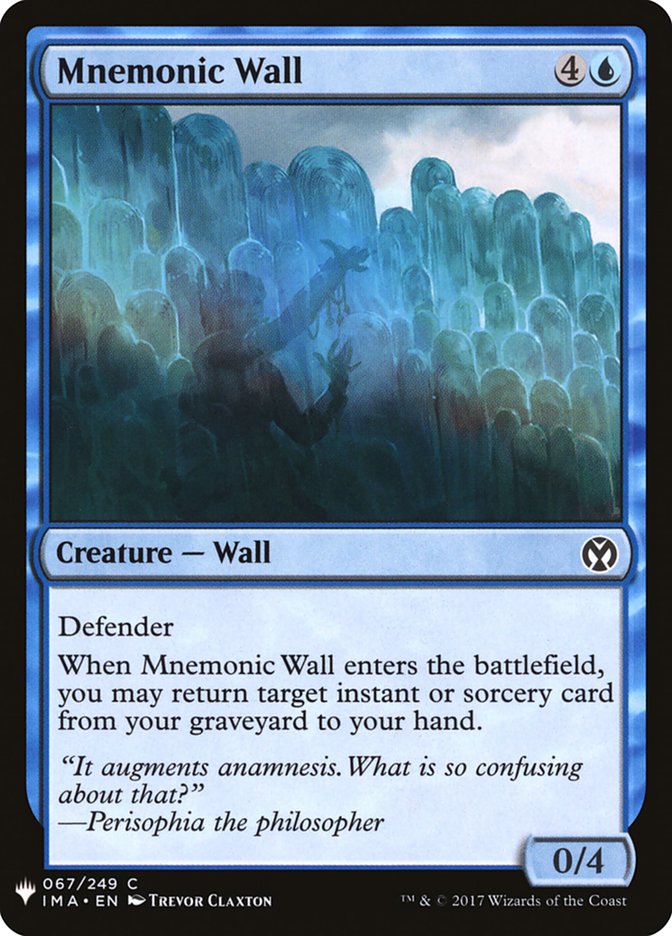 Mnemonic Wall [Mystery Booster] | Jomio and Rueliete's Cards and Comics