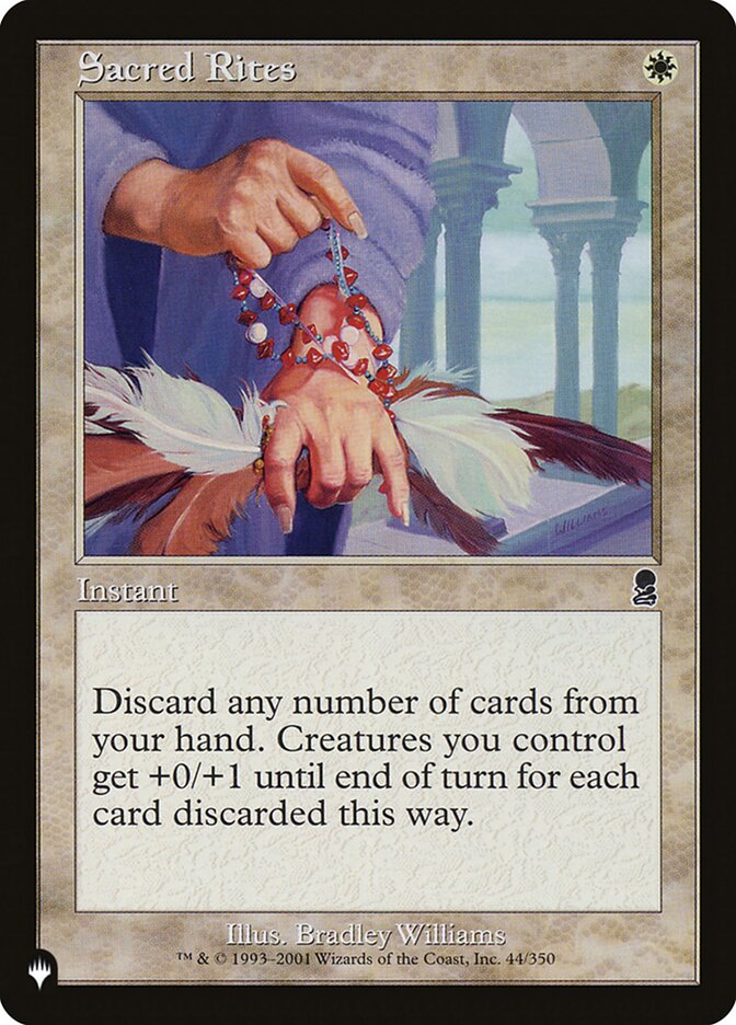 Sacred Rites [The List] | Jomio and Rueliete's Cards and Comics