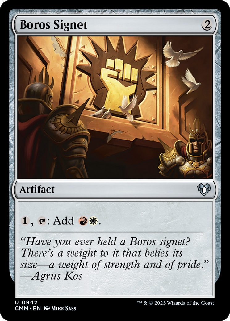 Boros Signet [Commander Masters] | Jomio and Rueliete's Cards and Comics