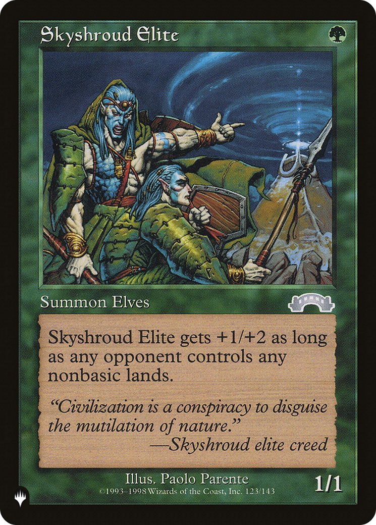 Skyshroud Elite [The List] | Jomio and Rueliete's Cards and Comics