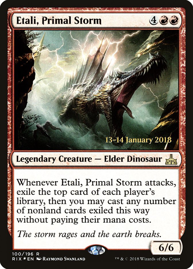 Etali, Primal Storm [Rivals of Ixalan Prerelease Promos] | Jomio and Rueliete's Cards and Comics