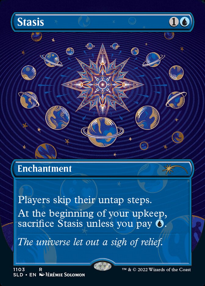 Stasis (Borderless) [Secret Lair Drop Series] | Jomio and Rueliete's Cards and Comics