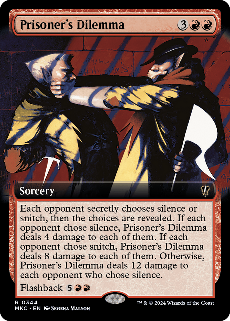 Prisoner's Dilemma (Extended Art) [Murders at Karlov Manor Commander] | Jomio and Rueliete's Cards and Comics