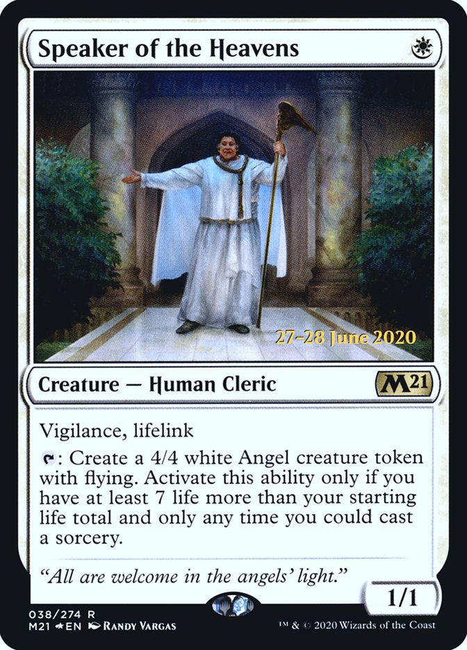 Speaker of the Heavens [Core Set 2021 Prerelease Promos] | Jomio and Rueliete's Cards and Comics