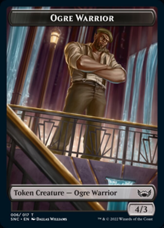 Ogre Warrior // Citizen Double-Sided Token [Streets of New Capenna Tokens] | Jomio and Rueliete's Cards and Comics