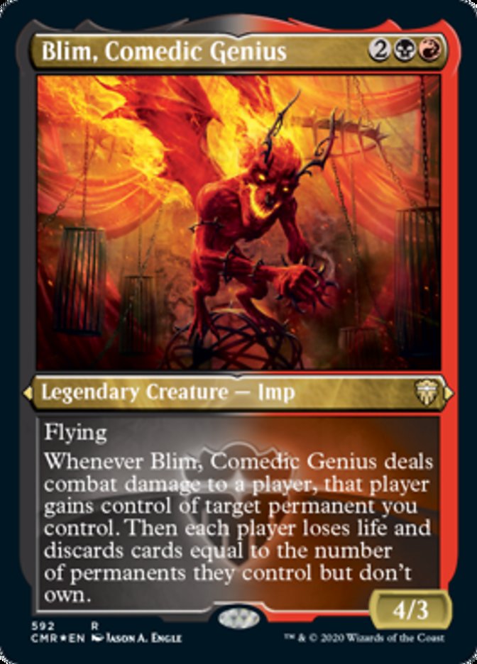 Blim, Comedic Genius (Etched) [Commander Legends] | Jomio and Rueliete's Cards and Comics