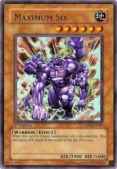 Maximum Six [LODT-EN097] Ultra Rare | Jomio and Rueliete's Cards and Comics