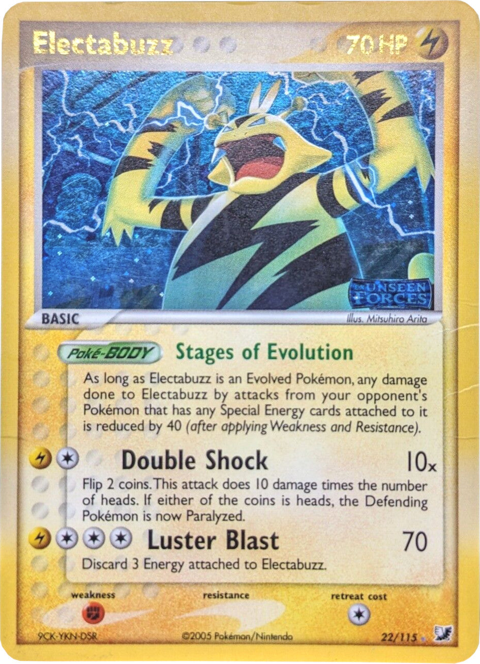 Electabuzz (22/115) (Stamped) [EX: Unseen Forces] | Jomio and Rueliete's Cards and Comics