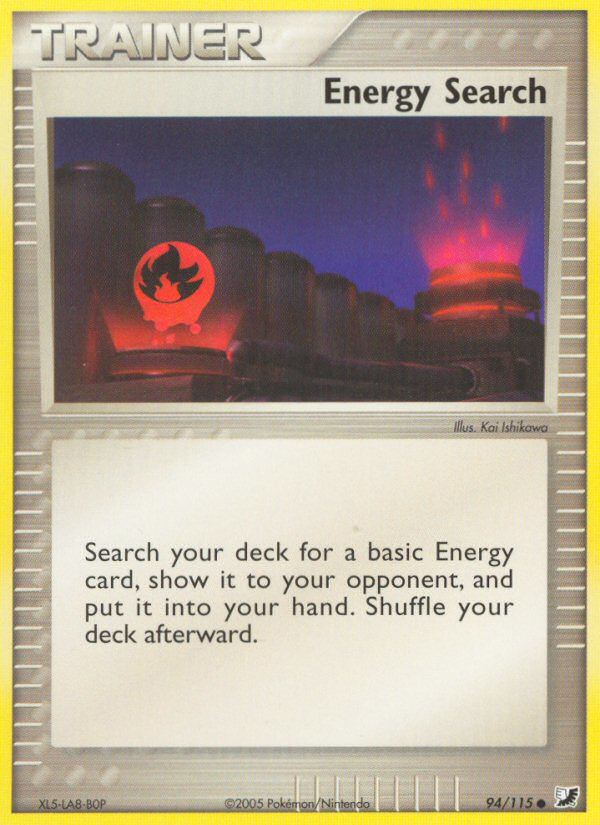 Energy Search (94/115) [EX: Unseen Forces] | Jomio and Rueliete's Cards and Comics
