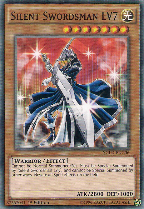 Silent Swordsman LV7 [YGLD-ENC06] Common | Jomio and Rueliete's Cards and Comics