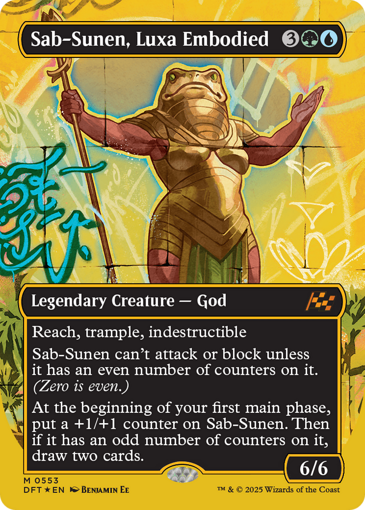 Sab-Sunen, Luxa Embodied (Borderless) (First-Place Foil) [Aetherdrift] | Jomio and Rueliete's Cards and Comics