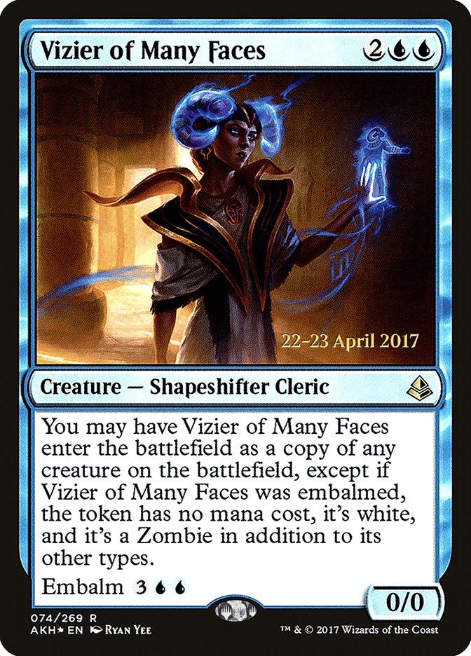 Vizier of Many Faces [Amonkhet Prerelease Promos] | Jomio and Rueliete's Cards and Comics