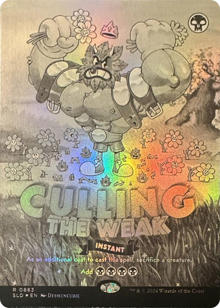 Culling the Weak (Black & White Foil) [Secret Lair Drop Series] | Jomio and Rueliete's Cards and Comics