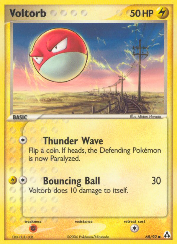 Voltorb (68/92) [EX: Legend Maker] | Jomio and Rueliete's Cards and Comics