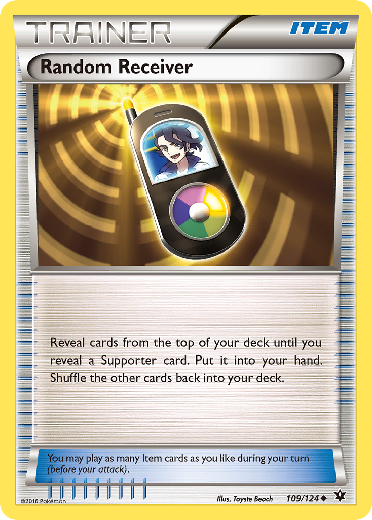 Random Receiver (109/124) [XY: Fates Collide] | Jomio and Rueliete's Cards and Comics