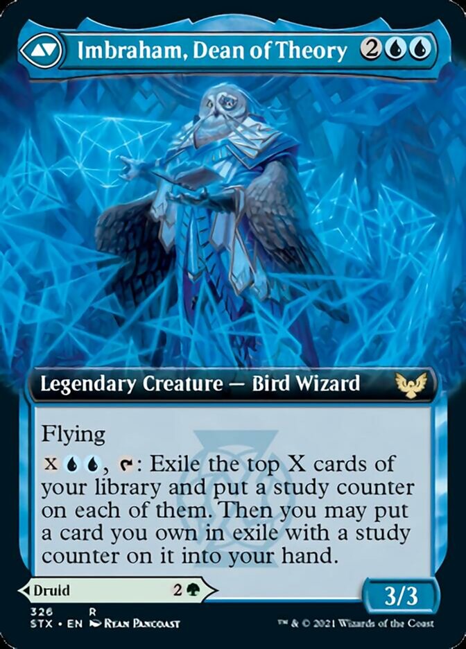 Kianne, Dean of Substance // Imbraham, Dean of Theory (Extended Art) [Strixhaven: School of Mages] | Jomio and Rueliete's Cards and Comics