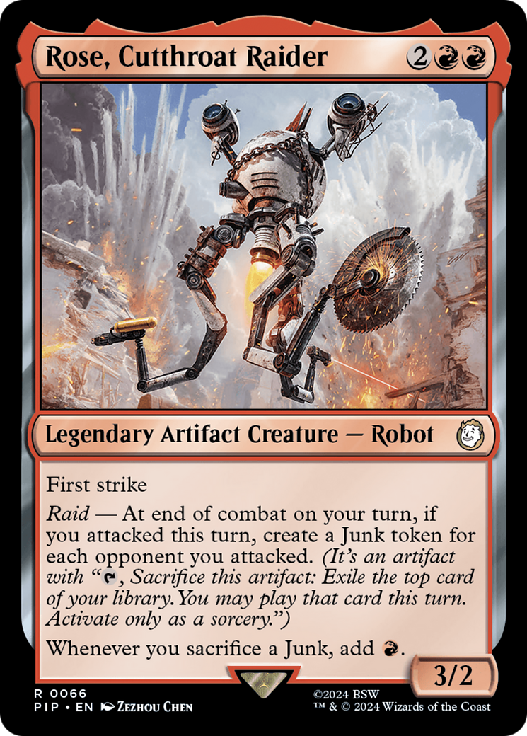 Rose, Cutthroat Raider [Fallout] | Jomio and Rueliete's Cards and Comics