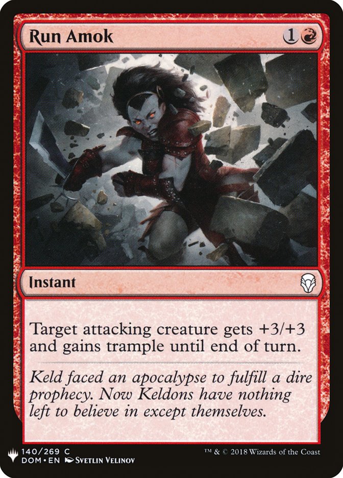 Run Amok [Mystery Booster] | Jomio and Rueliete's Cards and Comics
