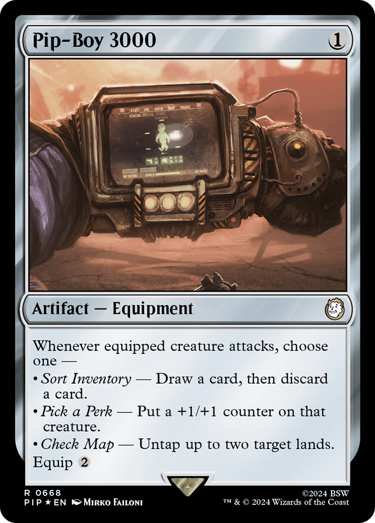 Pip-Boy 3000 (Surge Foil) [Fallout] | Jomio and Rueliete's Cards and Comics