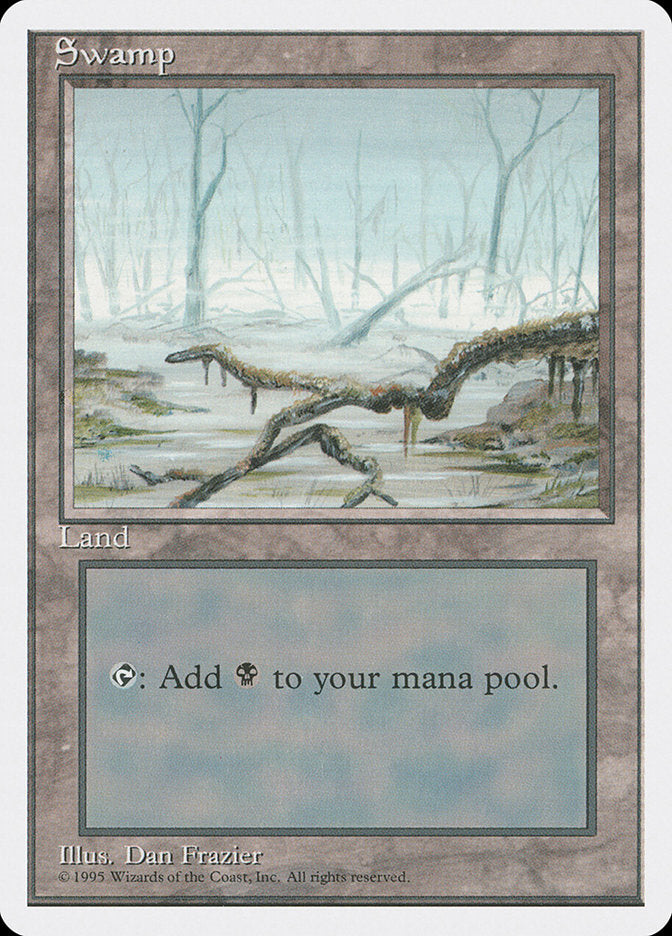 Swamp (White Fog in Trees) [Fourth Edition] | Jomio and Rueliete's Cards and Comics