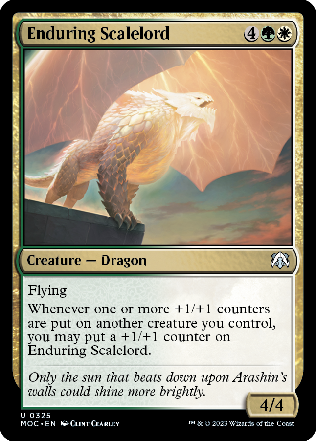 Enduring Scalelord [March of the Machine Commander] | Jomio and Rueliete's Cards and Comics