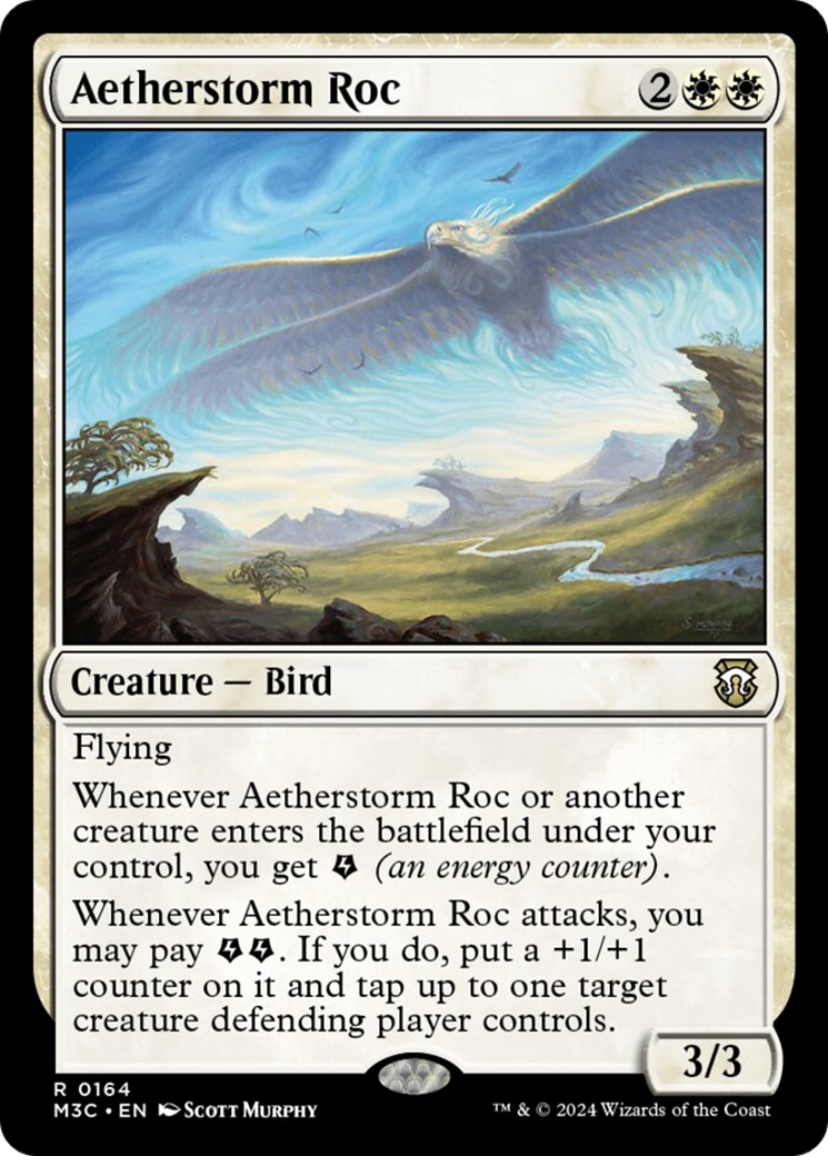 Aetherstorm Roc (Ripple Foil) [Modern Horizons 3 Commander] | Jomio and Rueliete's Cards and Comics