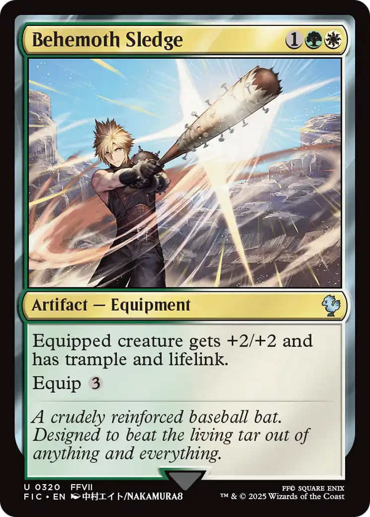 Behemoth Sledge [FINAL FANTASY Commander] | Jomio and Rueliete's Cards and Comics