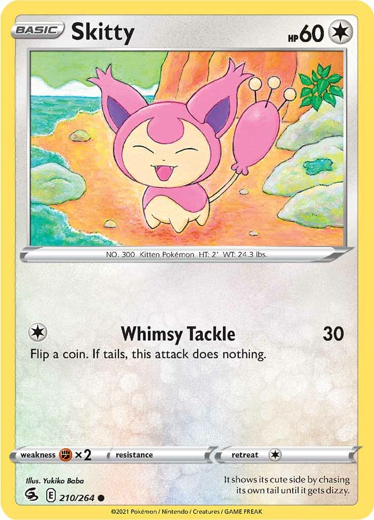 Skitty (210/264) [Sword & Shield: Fusion Strike] | Jomio and Rueliete's Cards and Comics