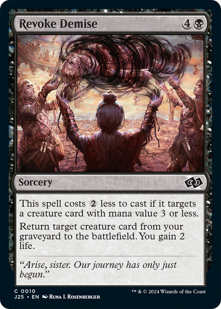 Revoke Demise [Foundations Jumpstart] | Jomio and Rueliete's Cards and Comics