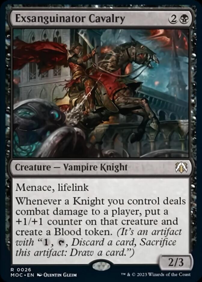 Exsanguinator Cavalry [March of the Machine Commander] | Jomio and Rueliete's Cards and Comics