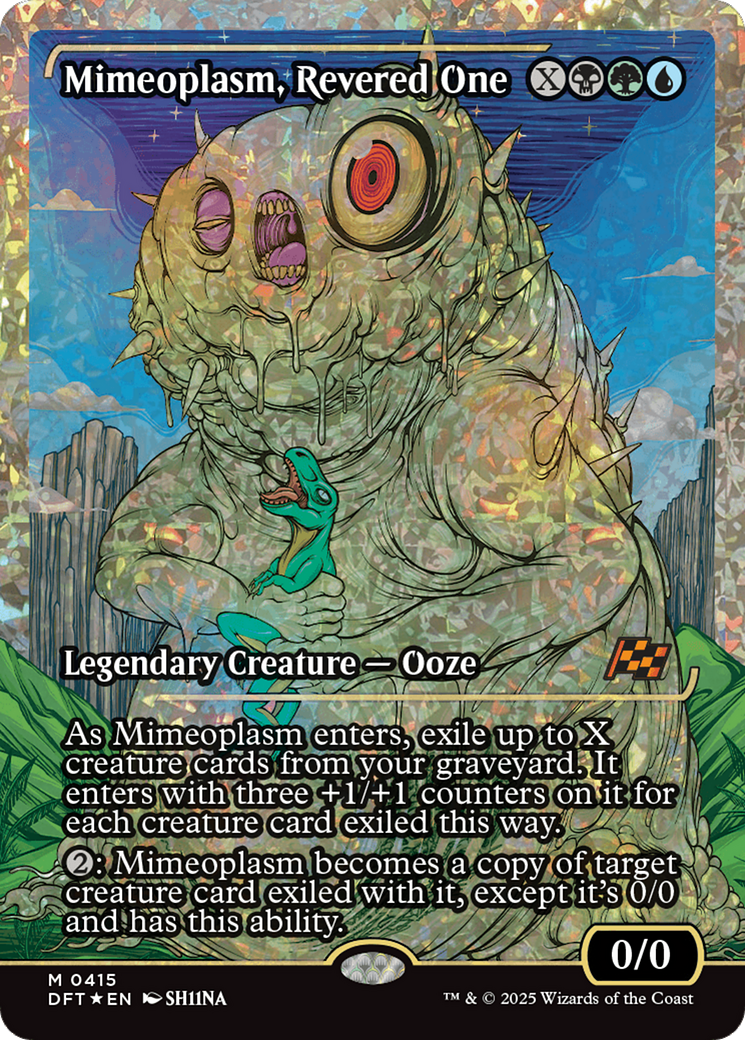 Mimeoplasm, Revered One (Showcase) (Fracture Foil) [Aetherdrift] | Jomio and Rueliete's Cards and Comics