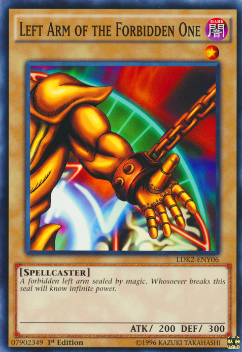 Left Arm of the Forbidden One [LDK2-ENY06] Common | Jomio and Rueliete's Cards and Comics